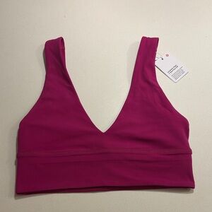 Women's V-Neck Lululemon Bralette in Ripened Raspberry